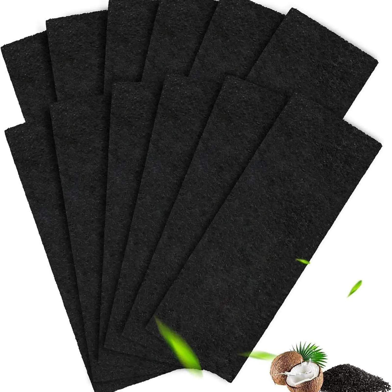 Kesoto 8PCS cat litter box replacement carbon filters for self-cleaning and hooded litter boxes odor control pads