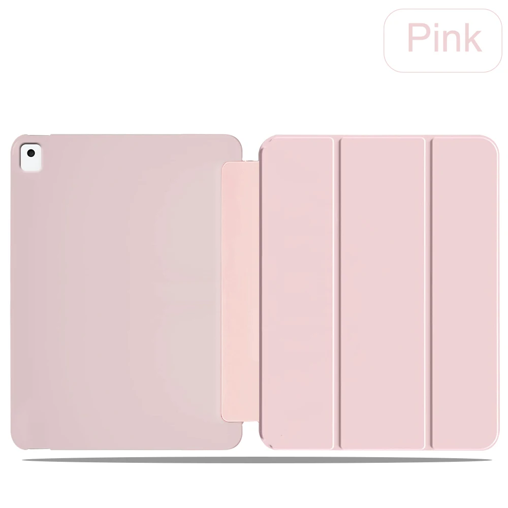 Premium Synthetic Leather Smart Case - Automatic Wake/Sleep, Solid Color, Business Style