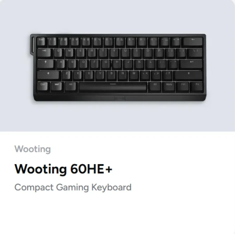 Wooting 60HE+ Magnetic axis mechanical keyboard black - AliExpress 7