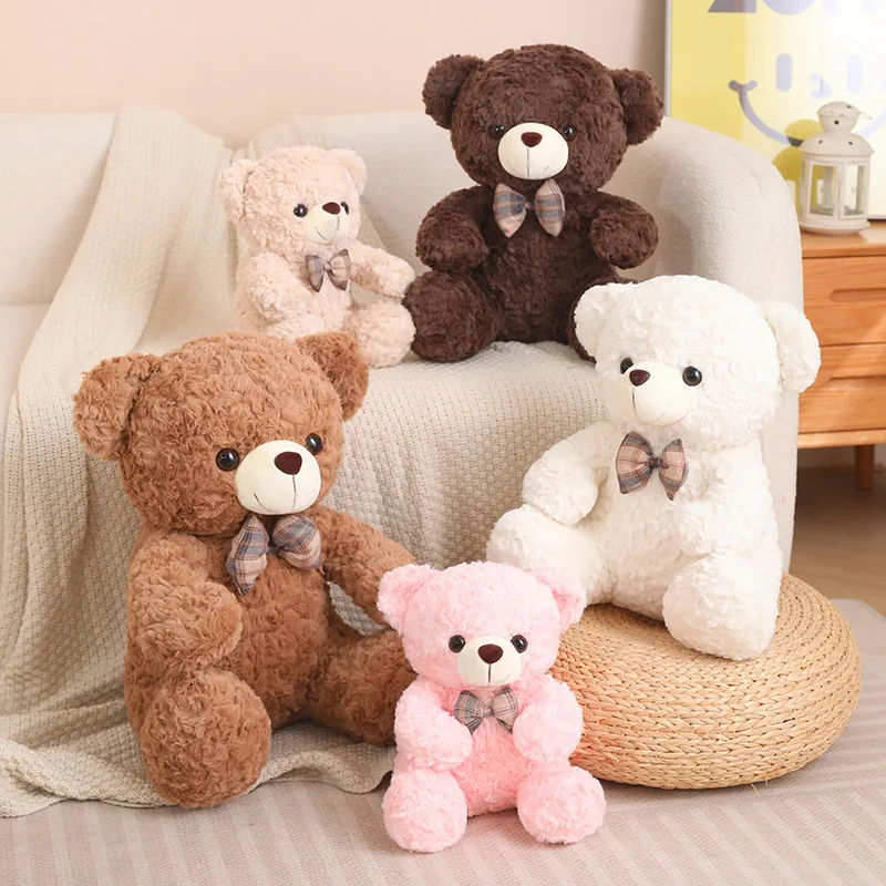35/50/60CM Kawaii Bow Tie Bear Cute Teddy Bear Plush Toys