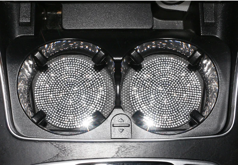 Diamond Coaster Car Water Cup Slot Non-Slip Mat Silica Pad Cup Holder Mat Multifunctional Auto Interior Decoration Accessories