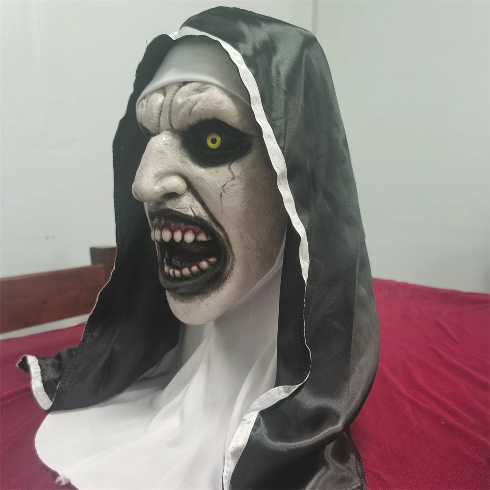 Cara Tívido Cosplay Máscara Assustadora, Capa Branca, Terror, Traje de  Festa de Halloween, Adereços Chapelaria, Acessórios de RPG de Terror -  AliExpress