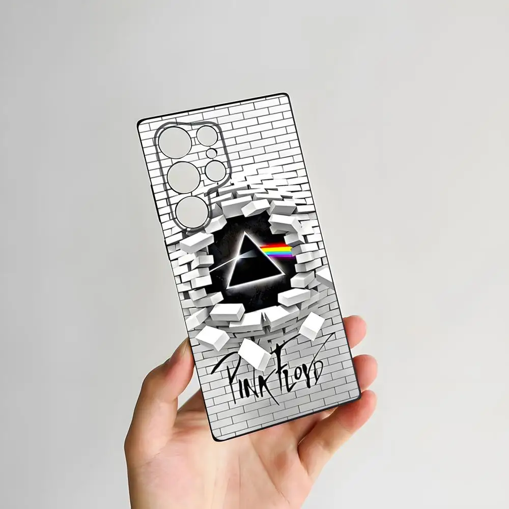 Rock Band Pink Floyd Shockproof Soft Phone Case in Pastel Pink