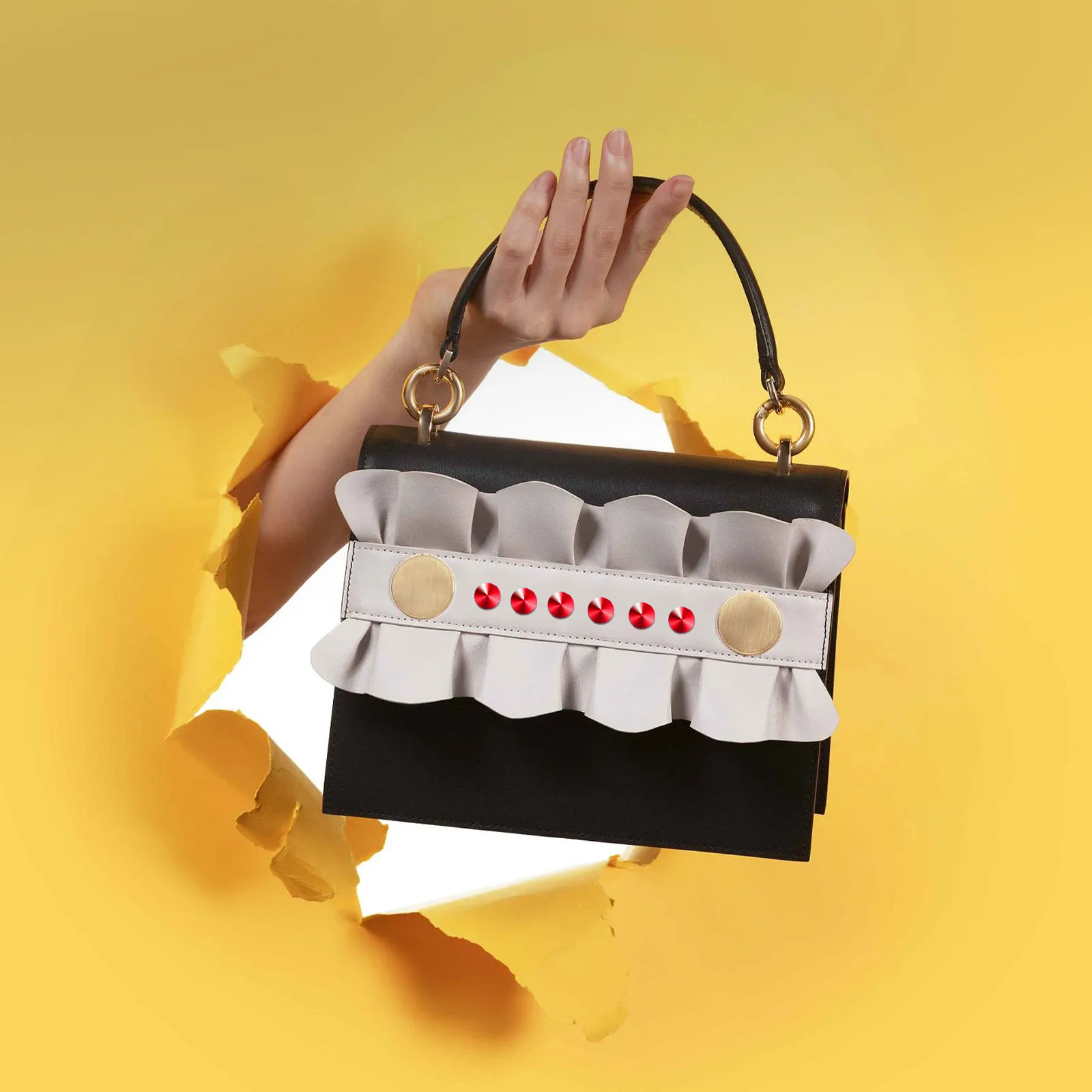 100개 블루 메탈릭 리벳 DIY 의류 가방 신발 재킷 펑크 공예 스터드 장식 리벳 키트 녹 방지 튼튼한 플라스틱
