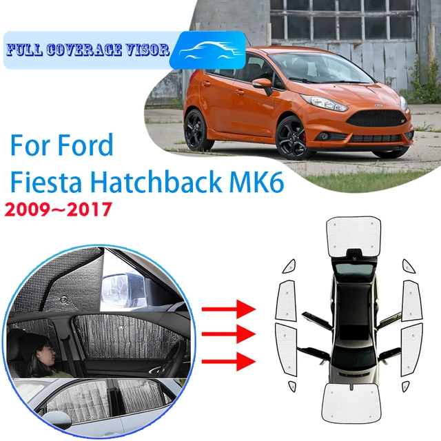 Auto volle Abdeckung Sonnenschutz für Ford Fiesta mk6 vi Fließheck 2009 ~  2017 Anti-UV-Sonnenschutz Fenster Sonnenschutz Abdeckung Auto Zubehör -  AliExpress