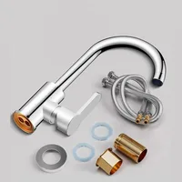 Kitchen Faucet Household Splash-proof Boosting Hot And Cold Faucet Hot And Cold Vegetable Wash Basin Dishwashing Pool Sink 6