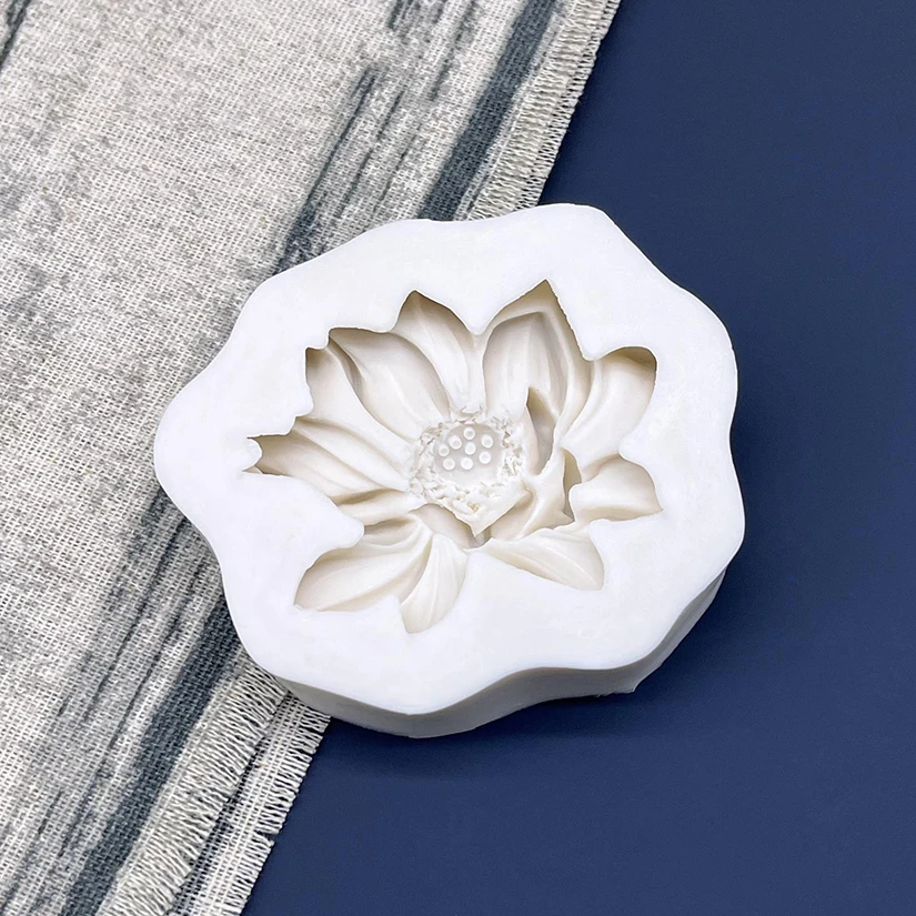 Blume Lotus Rose Gänseblümchen Silikonform Sugarcraft Schokolade Cupcake Backform Fondant Kuchen Dekorieren Werkzeuge – Detail 4