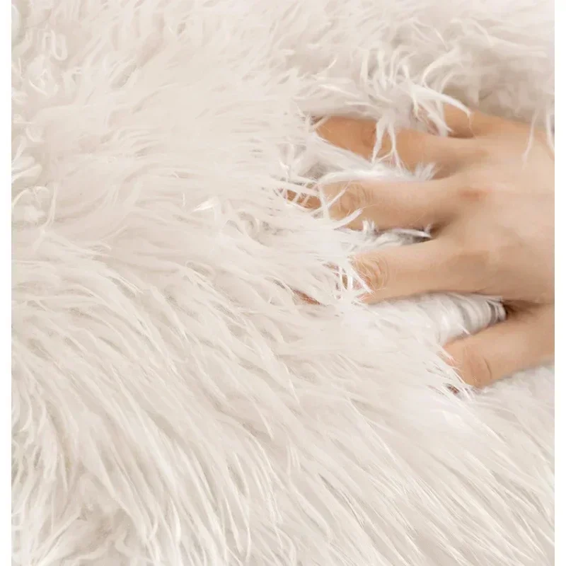 Lamb Wool Soft Sofa Cushion Winter Warm Plush Sofa Covers for Living Room Luxury Non-slip Universal Couch Slipcovers Home 3
