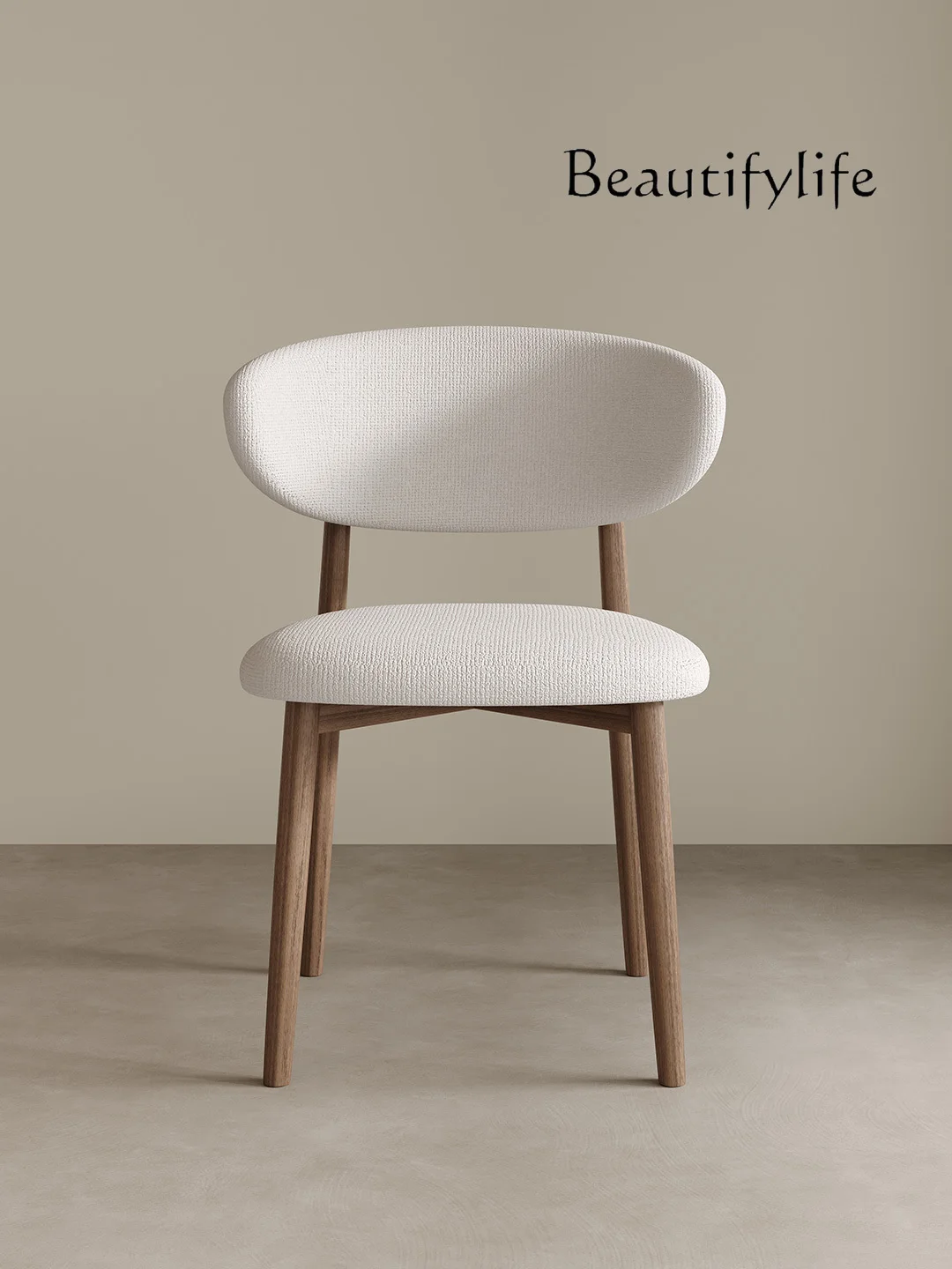 

Italian-Style Light Luxury Solid Wood Dining Chair Home Minimalist Nordic Armchair Conference Chair Club Net Red Chair