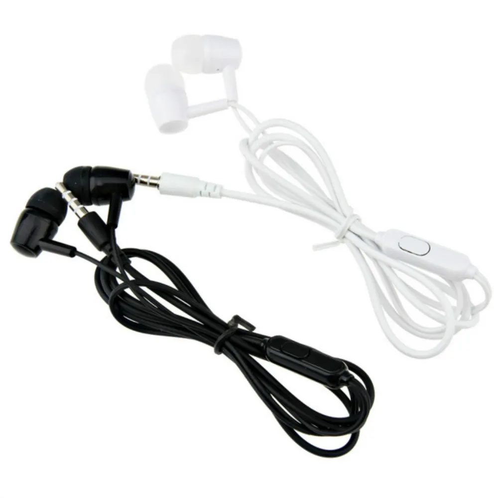 100Pcs Auricolari Stereo Cablati Auricolari Con Microfono Super Bass 3.5Mm Auricolari In-Ear Cuffie Per Iphone Samsung Huawei Cellulare
