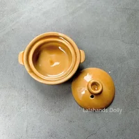 Doll House Mini Ceramic Casserole Model for Dollhouse Kitchen Furniture Decoration Accessories 2
