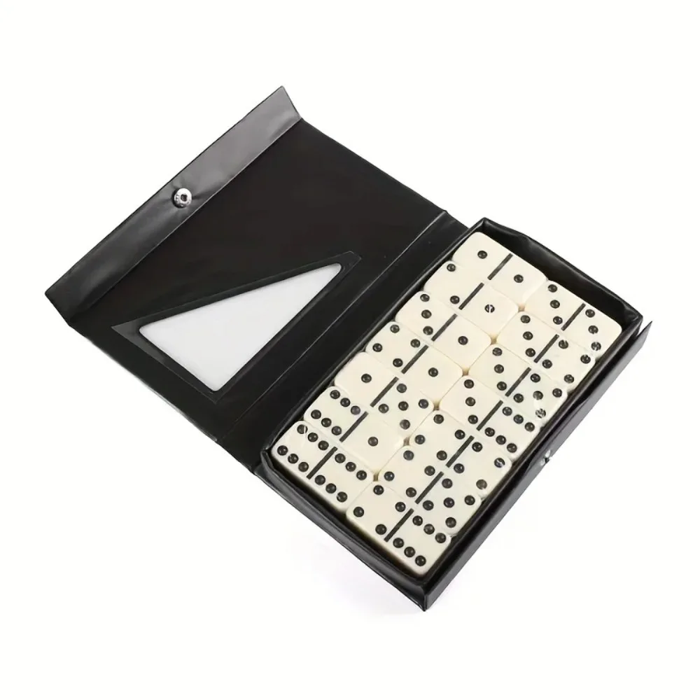 Double Six Domino Set 28PCS Entertainment Leisure Travel Fun Table Game Domino Toy Children's Puzzle Toy Gift