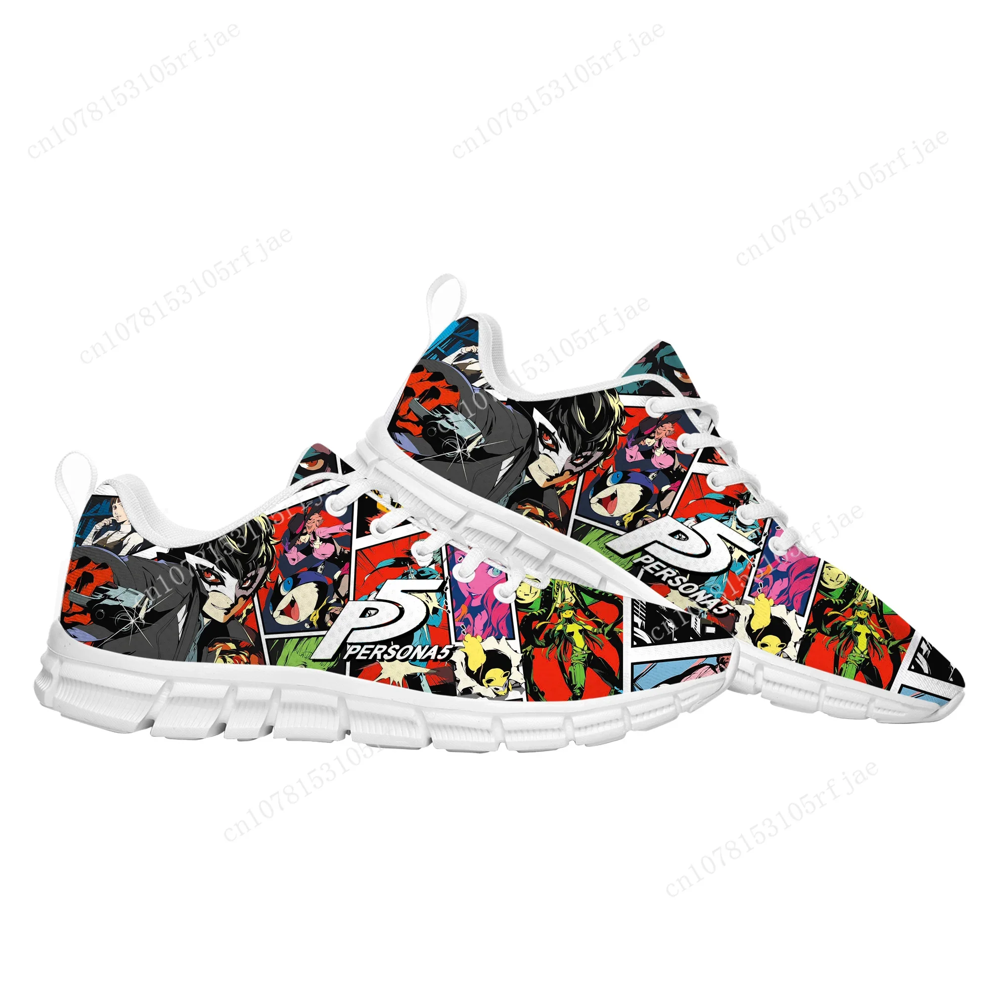 Anime Cartoon Game Persona 5 Sports Shoes High Quality Mens Womens Teenager Children Sneaker Tailor Made Couple Built Shoes