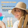 1 Piece Sunscreen Lip Balm SPF 30 UVA Protection Lips Moisturizer Watermelon Coconut Banana Flavor Colorless Lipstick Sun Care 3
