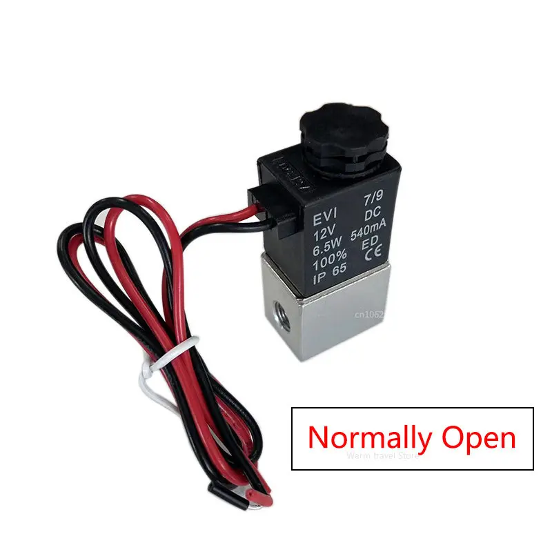 Válvula Solenóide de Latão Normalmente Aberta Válvulas Pneumáticas para Água ar Gás Vias 12v 24v 110v 220v 18