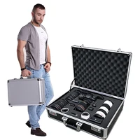 Aluminum Tool Case Suitcase Digital Lens Moistureproof Box Impact Resistant Toolbox Equipment SLR Camera Box With Pre-cut Foam 2