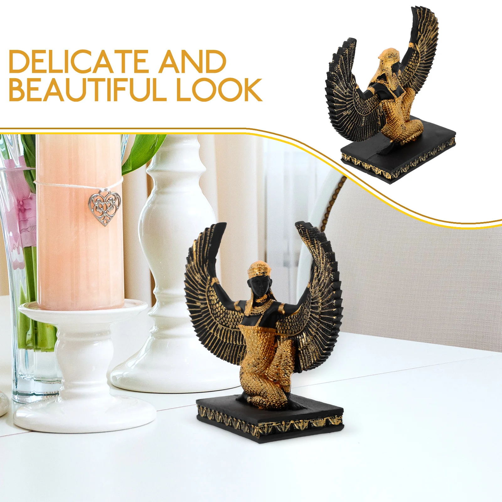 Ornaments Household Egyptian Statue Office Resin Female God Figurines Goddess - Image 3