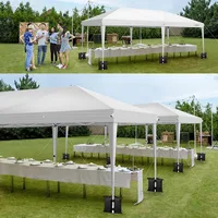 Pop Up Canopy Tent Portable Instant Gazebo Party Tent with Sandbags & Rolling Bag Outdoor Canopy for Outdoor Even 2