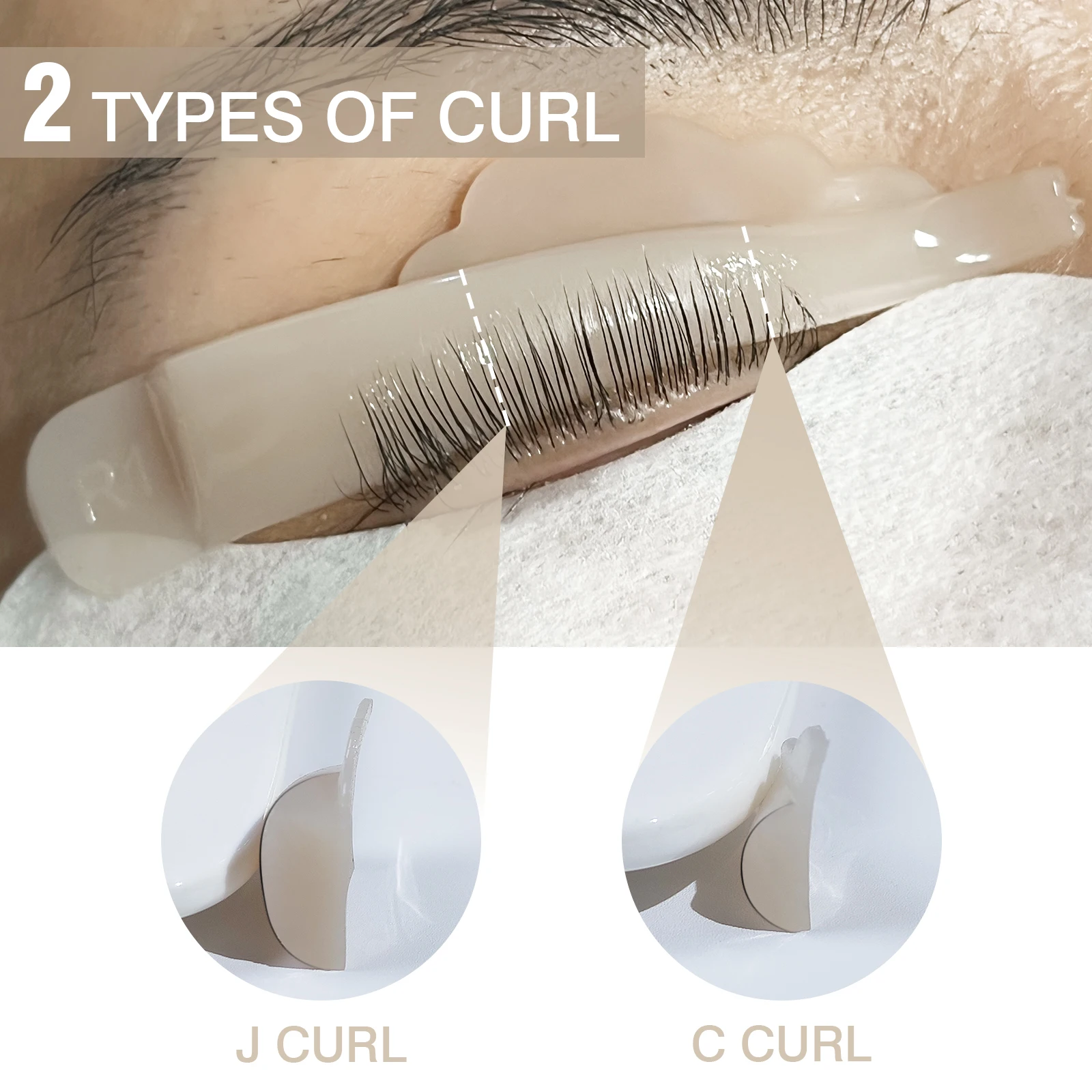 Description Picture 5 of itemPERMANIA 4 Pairs U Curl Silicone Eyelash Perm Pads Sticky Lashes Rods Shield Lifting 3D Eyelash Curler Accessories Makeup Tools