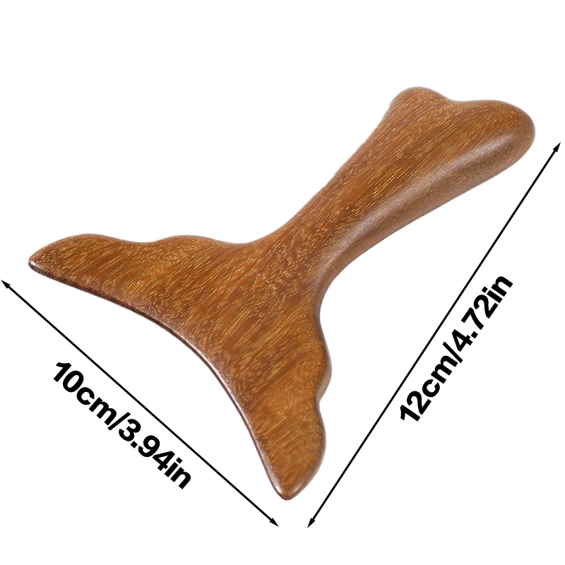 Guasha Board Sandalwood Meridian Acupuncture Massage Comb Guasha Board For Neck Shoulder Back Scraping Board Facial Lifting Tool