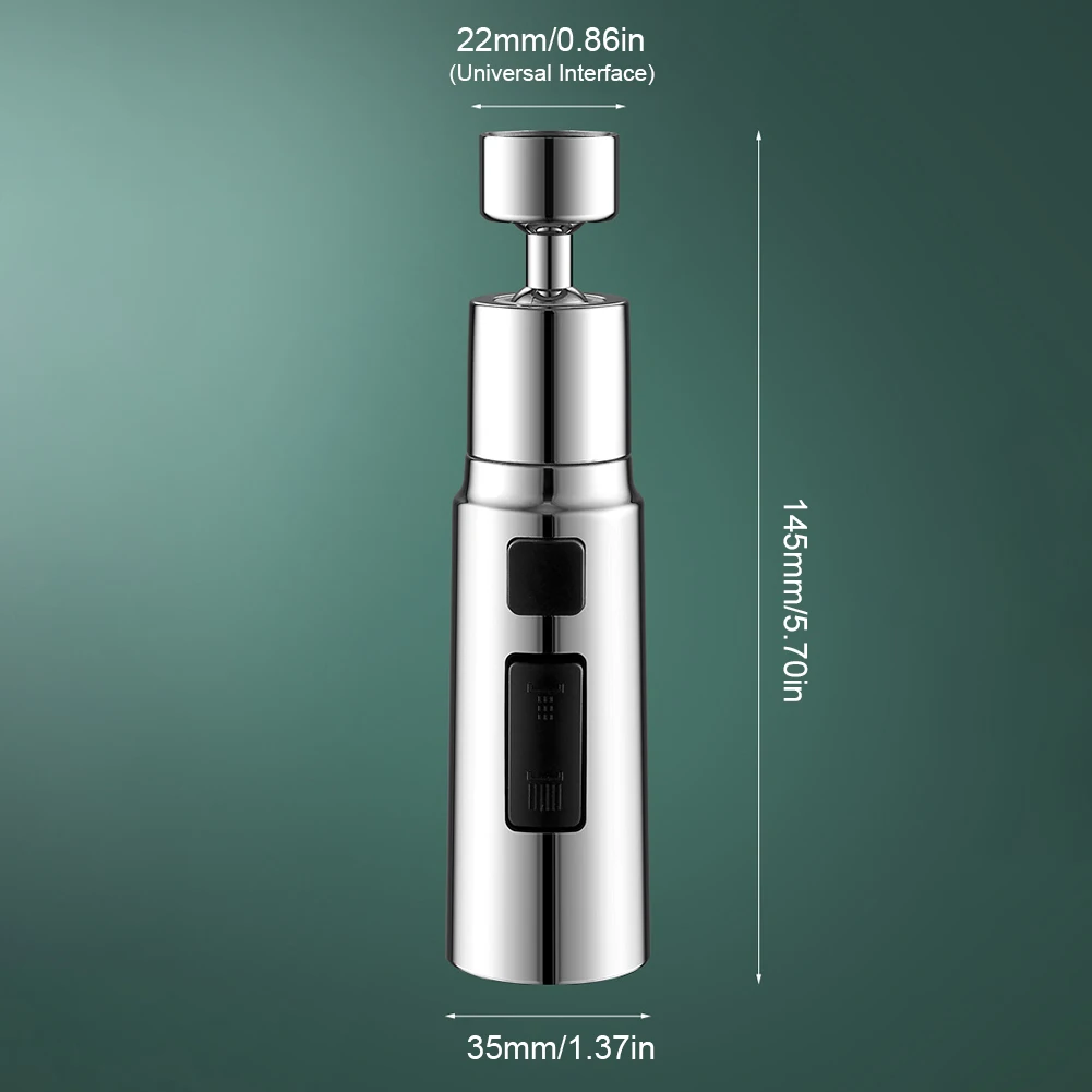 Rotatable Faucet Extender Kitchen Sink Sprayer with 3 Modes