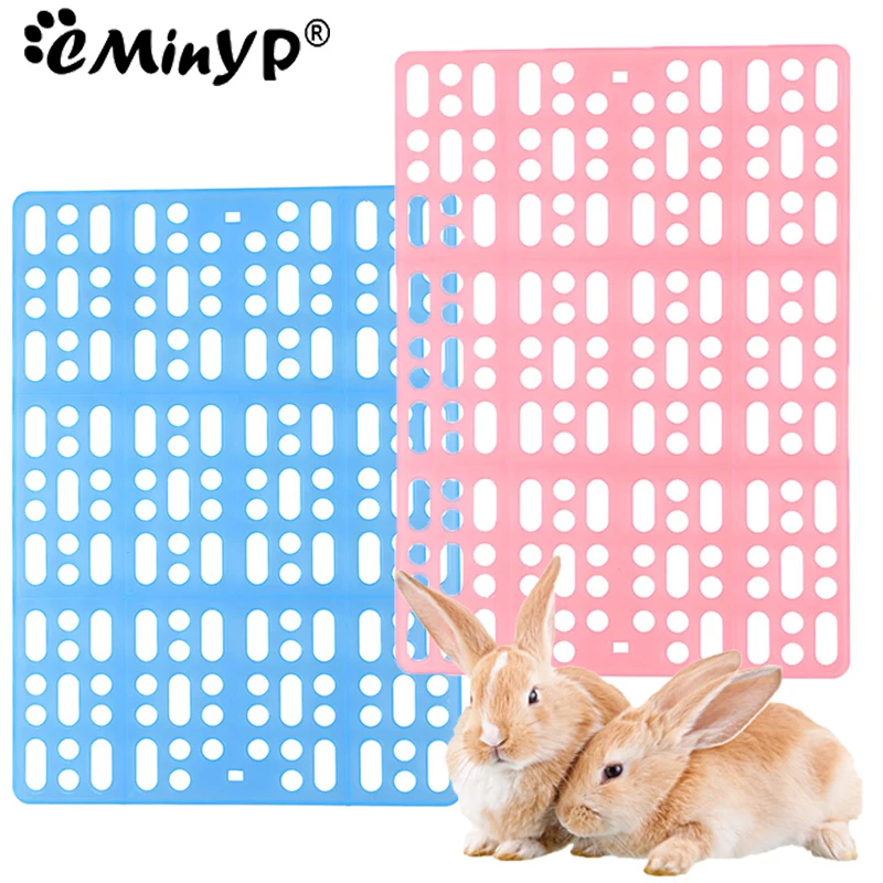 Plastic Mesh Mats for Rabbit Foot Pads Holland Pig Totoro Dolphin Dung Leak Plate Pet Cage Foot Pads Hamster Cage Mat Foot Pad