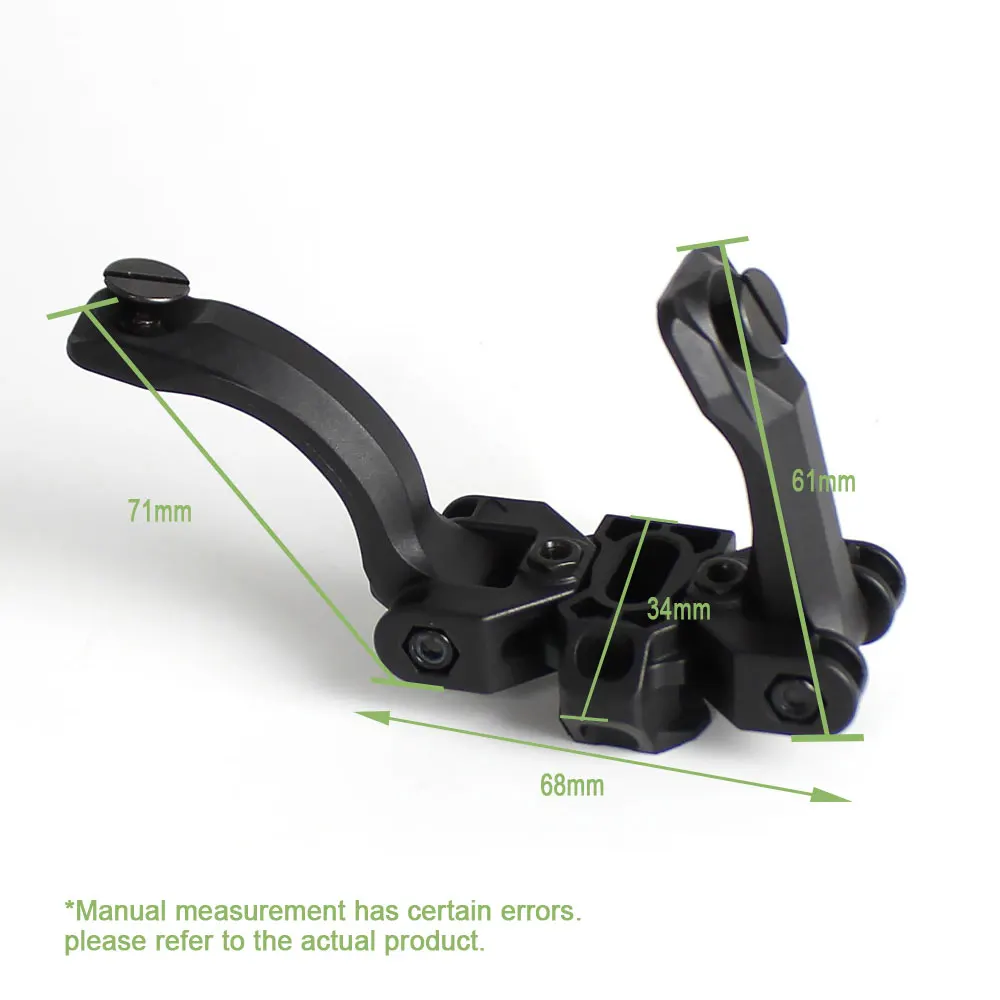 SOTAC Hunting J Arm nvg Mount for Dual AN/PVS-14 Night Vision Goggles Dovetail Bridge Mounting Base Tactical Accessories
