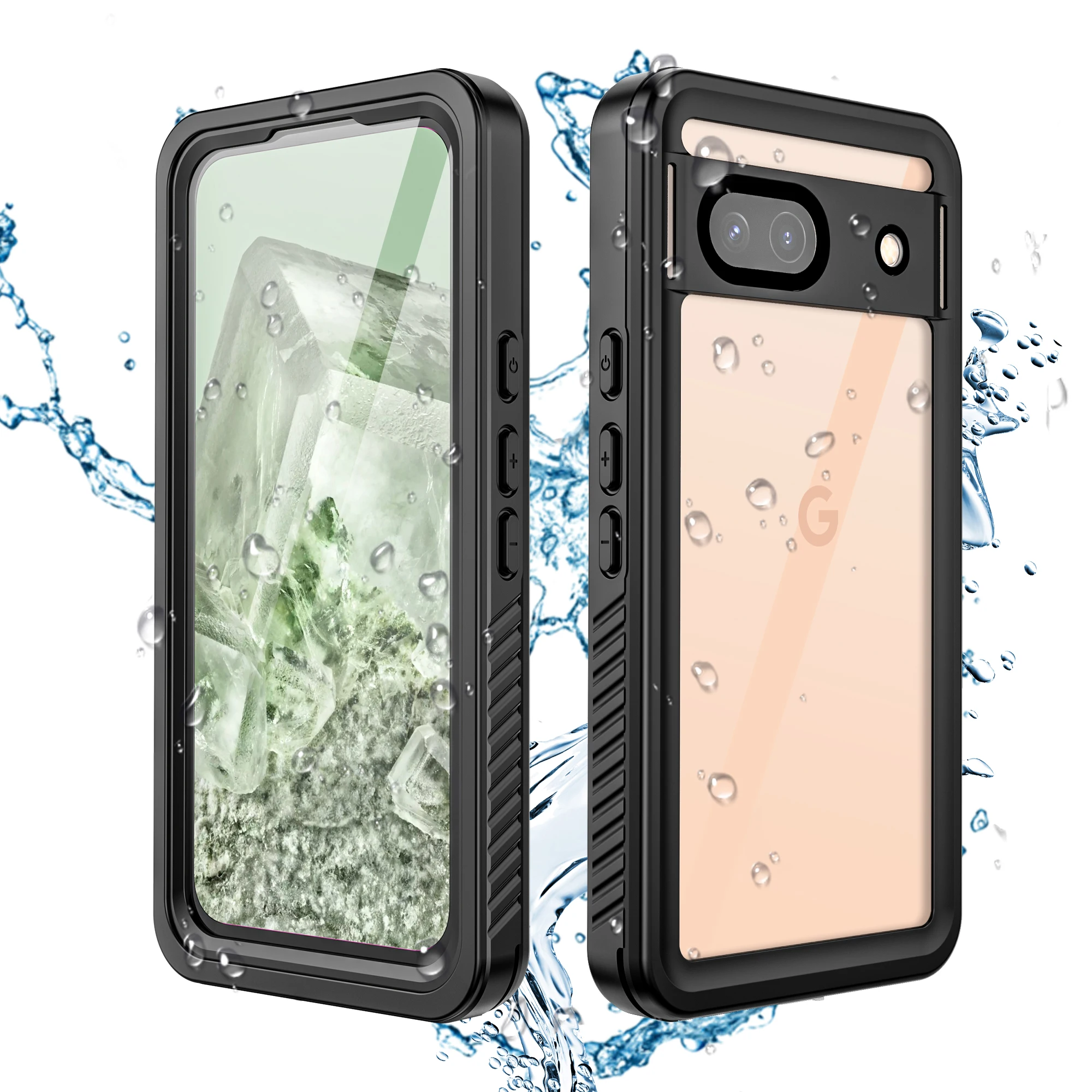 

Clear IP68 Waterproof Case, For Google Pixel 8A 7A 6A, Dust Snow Proof Outdoor Swimming Underwater Full Body Protection Cover