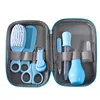 8/13pcs Baby Care EVA Bag Eight-piece Set Baby Nasal Aspirator Nail Scissors Cartoon Set Daily Cleaning Supplies Care Bag 1