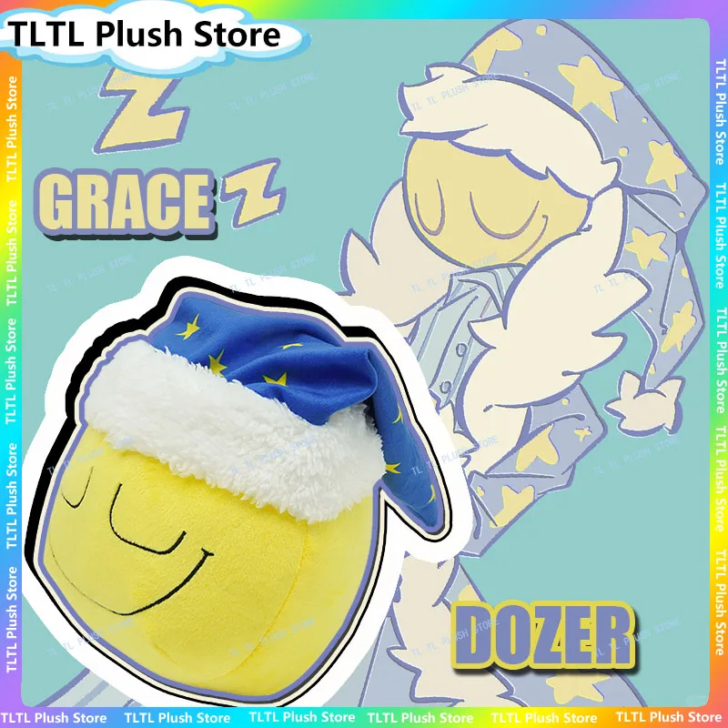 그레이스 도저 플러시 호러 게임 노란 웃는 얼굴 부드러운 봉제인형 슬리피 도저..