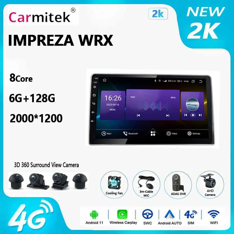 

9"Android Car Multimedia Video Player Radio Stereo For SUBARU IMPREZA WRX 2002-2004 With Qualcomm Snapdragon