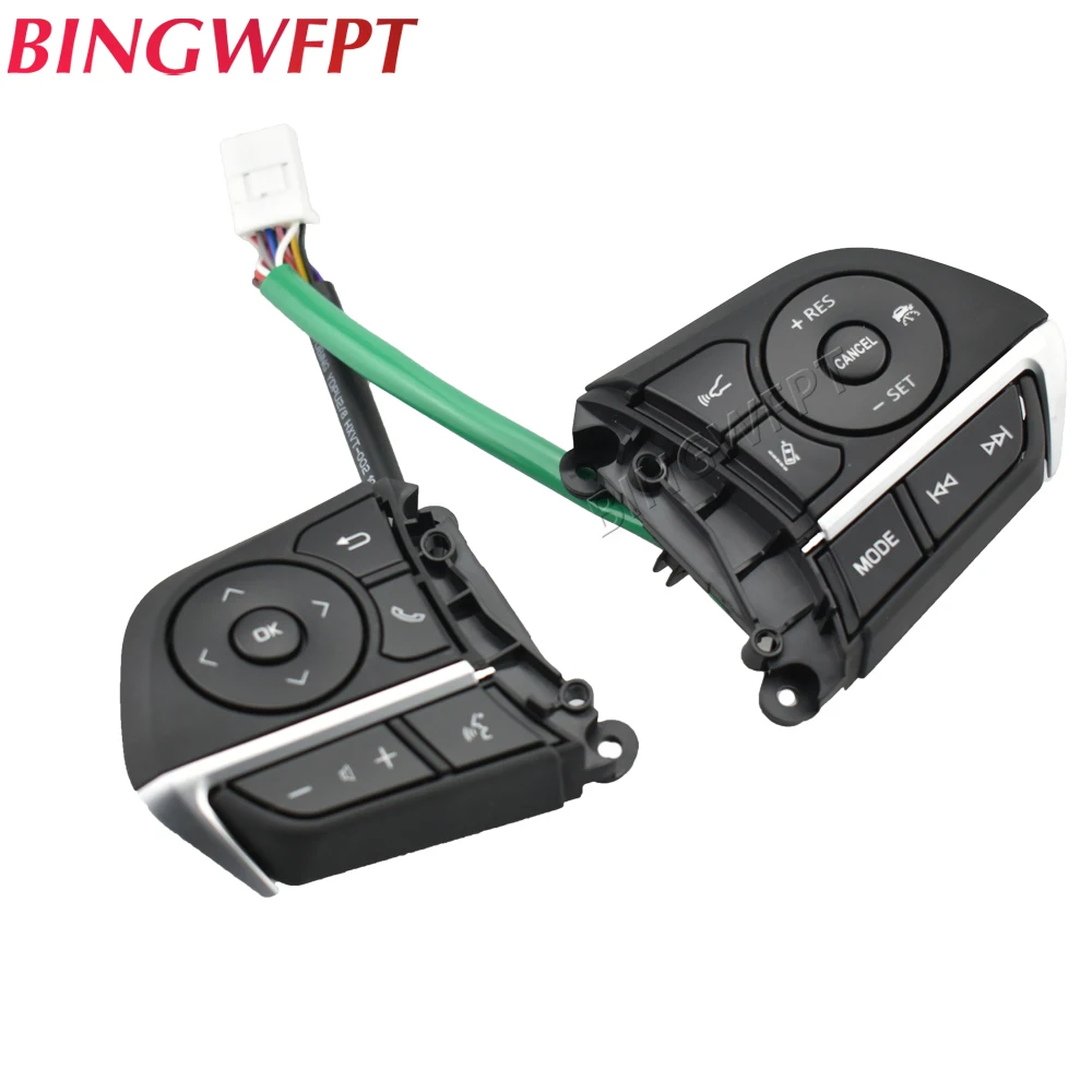 Multi-Media Steering Wheel Control Switch Button For Toyota Corolla Levin 2019 2