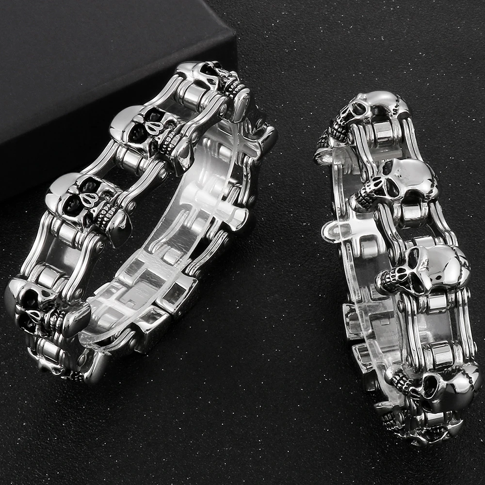 Bracciale Creativo Da Uomo, Bracciale Alla Moda Punk In Acciaio