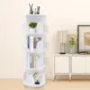 4-Layer Rotating Bookshelf Bookcase,360° Freestanding Storage Shelf Display Rack Bookcases Furniture 4