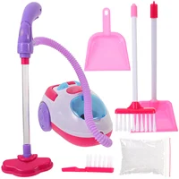 Vacuum Cleaner Toy Kids Educational Child House Play Plaything Girl Simulation Pretend Cleaning Set Plastic for 1
