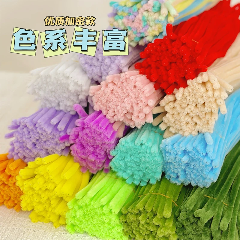 100 pcs Twist Bar Chenille Stems (Pipe Cleaners) – Creative DIY Craft Supplies 5