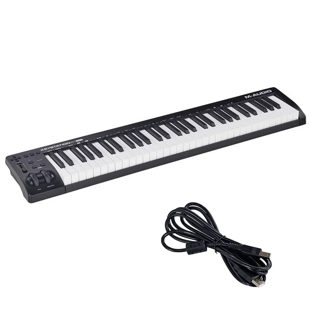 

(Новый бренд) Teclado Controlador M-Audio Keystation 61 MK3 USB - Carneiro