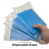50 pièces de draps chirurgicaux dentaires jetables avec trou, couvre-trous stériles non tissés, fournitures de traitement emballées individuellement 6