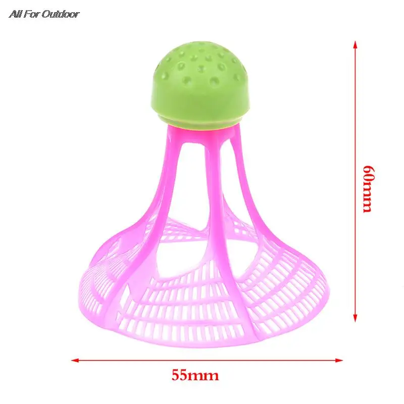 3Pcs Windproof Nylon Badminton Outdoor Anti-Wind Ball Plastic Balls Nylon Shuttlecock Stable Resistance Sport Training Balls