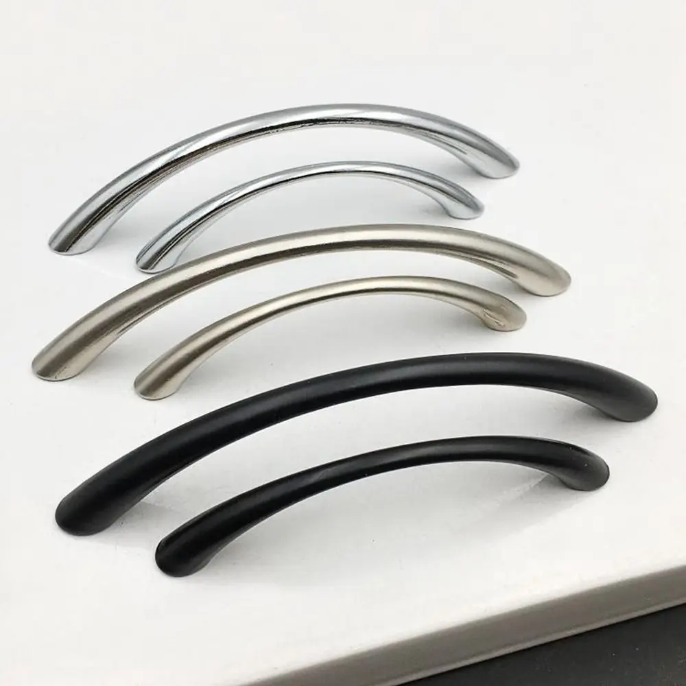 1 Pcs Fashion Zinc Alloy Curved Handles Furniture Multifunctional Furniture Handle Hardware Drawer Pull Handles Drawer