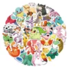 Cute Pokémon Pikachu Mobile Phone Laptop Suitcase Diy Decoration Desktop Waterproof Sticker 6