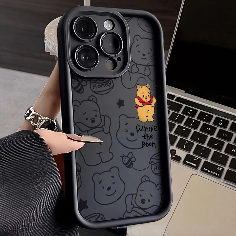 DisneysWinniePoohPlainMultistepSoftTPUPhoneCaseforIPhone15