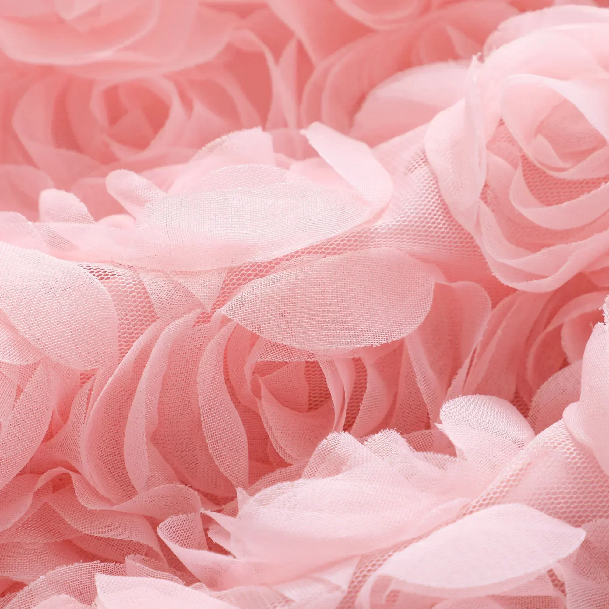 Pink Gauze Rose Dress 5