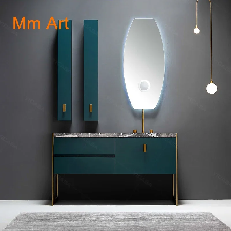 wood painted hotel bathroom vanity luxurious