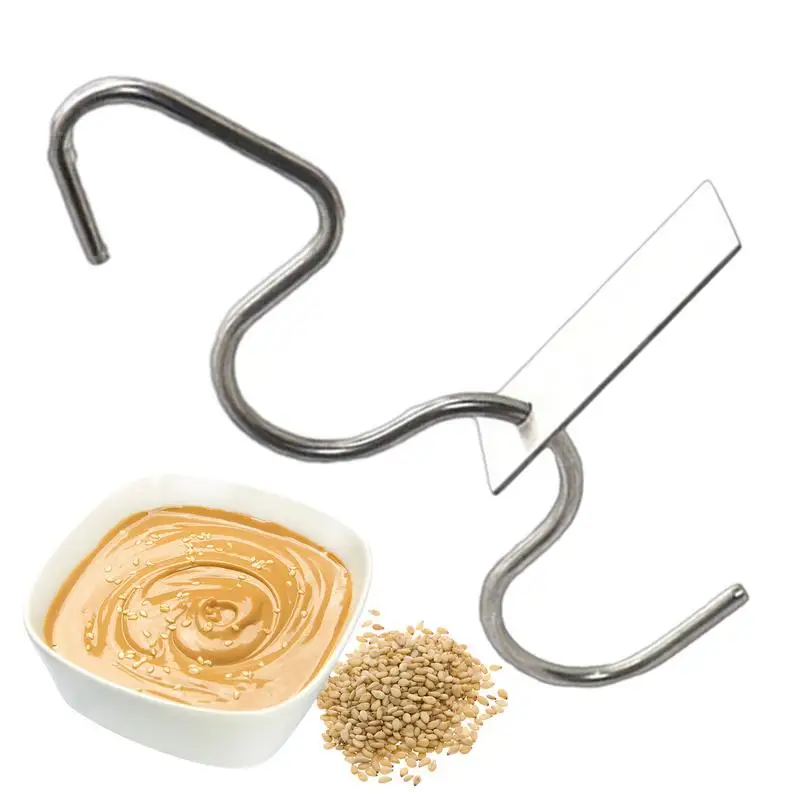 

Peanutt Butter Mixer Stainless Steel Mixer For Nut Butter With Scraper Practical Multipurpose Butter Jam Stirrer Mixing Tool