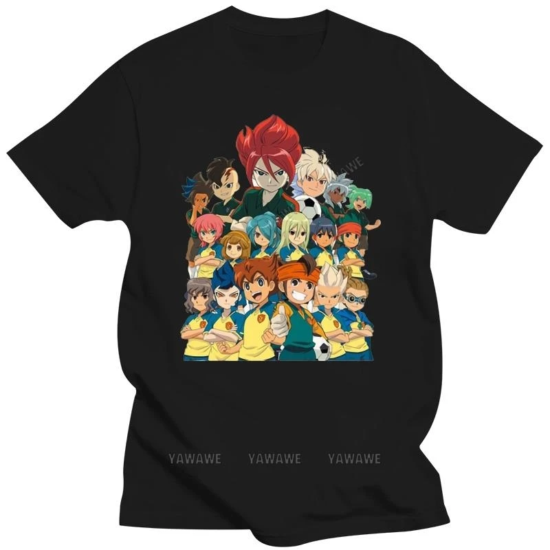 Inazuma Eleven Tee Shirt A Maniche Corte Estate Colore Bianco Inazuma Eleven Logo T Shirt Tees Top Tshirt Inazuma 11 T-Shirt Hip Hop