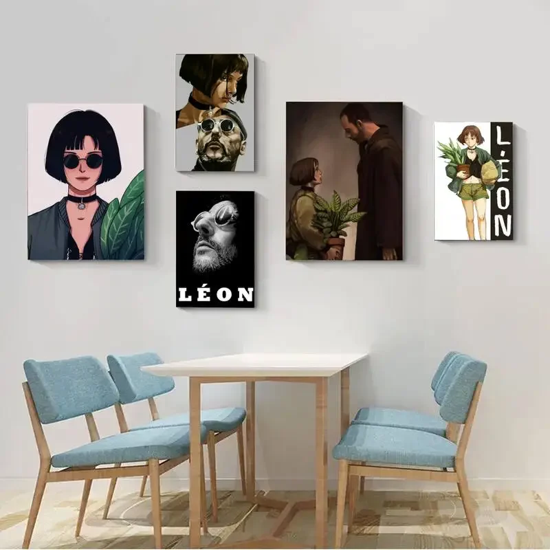 

Babaite Leon the Professional - Movie & TV POSTER Posters Vintage Room Home Bar Cafe Decor Small Size Posters Wall Stickers