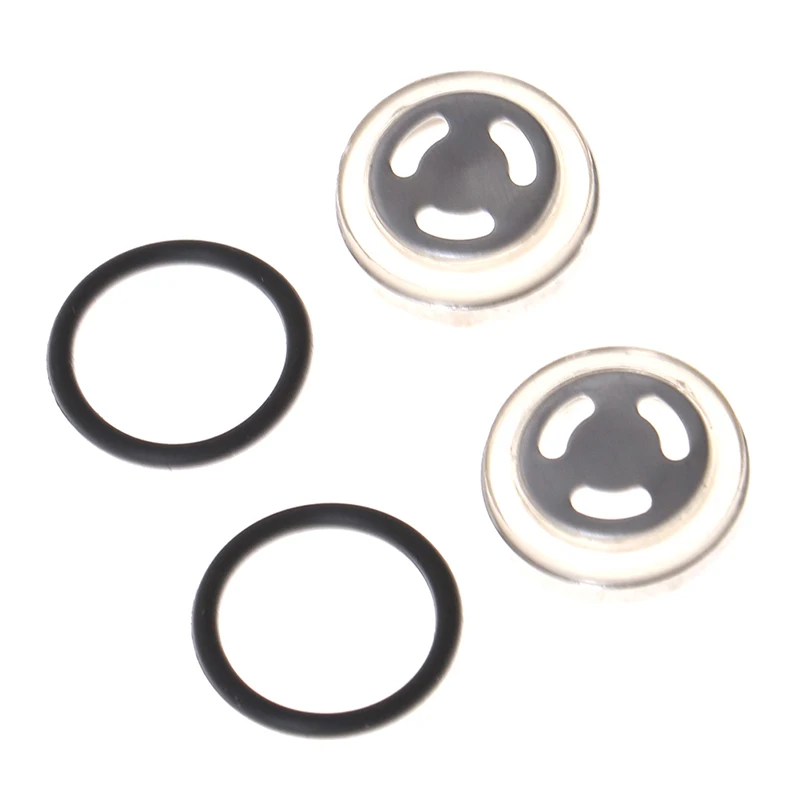 Motorcycle Oil Sight Glass Seals 2Pcs Sight Glass 2pcs Rubber Gasket Motorcycle Modified Parts 18MM Oil Mirror Horizon Clutch Brake Upper Pump