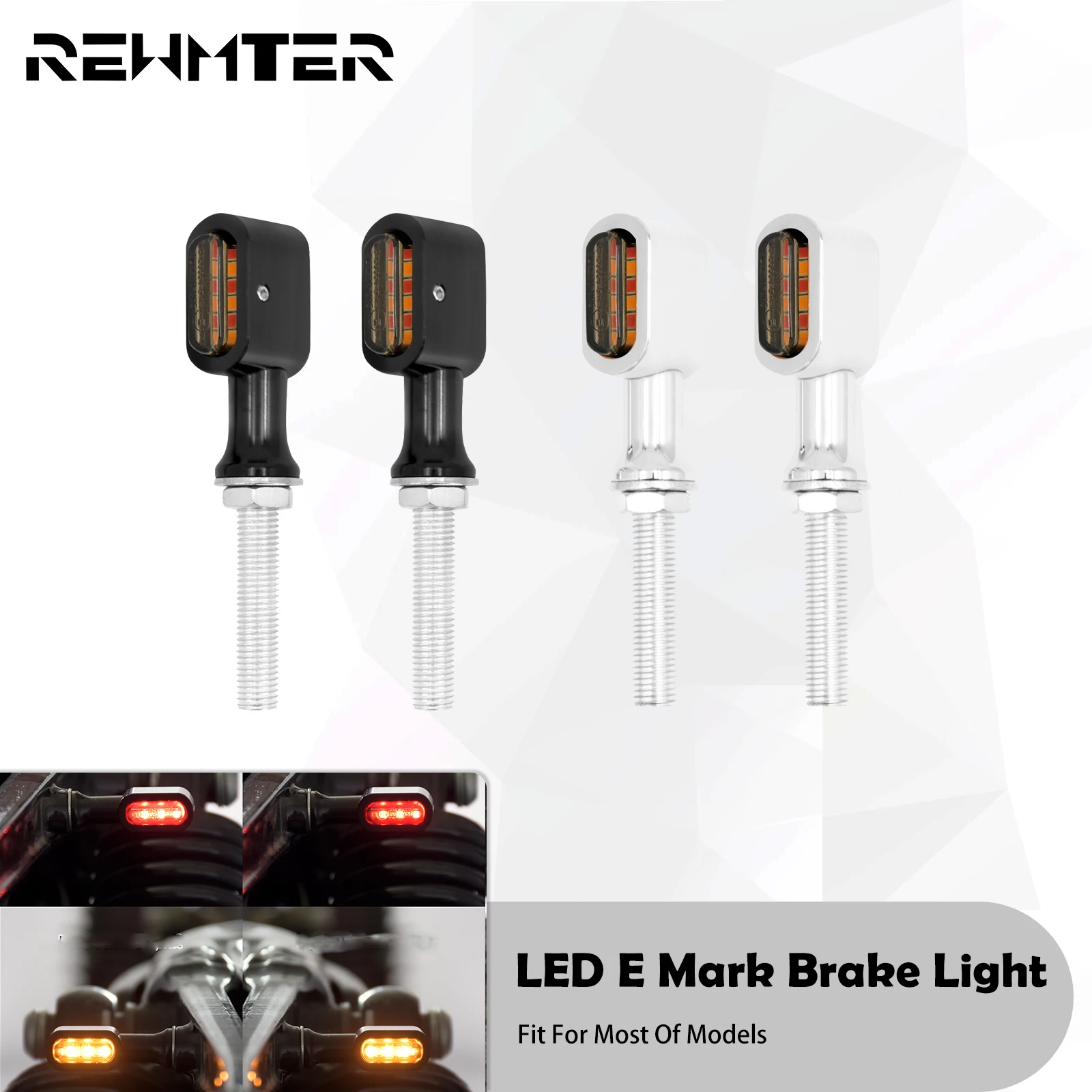 YIBO Luz Trasera De La Motocicleta Humo LED Luz Trasera Para Harley Sportster Dyna Electra Glide