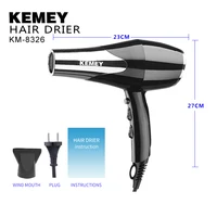 KEMEY KM-8326 High Quality Automatic Constant Temperature High Power Negative Oxygen Ion Hair Dryer 1